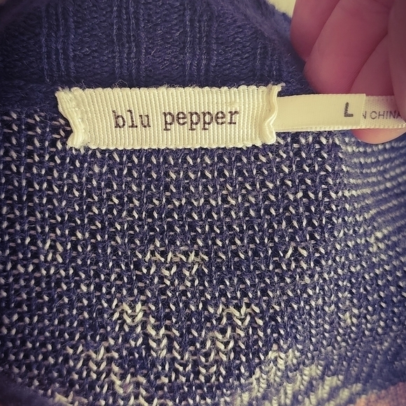 Blu Pepper Southwest Boho Cardigan Size Large - Picture 8 of 13